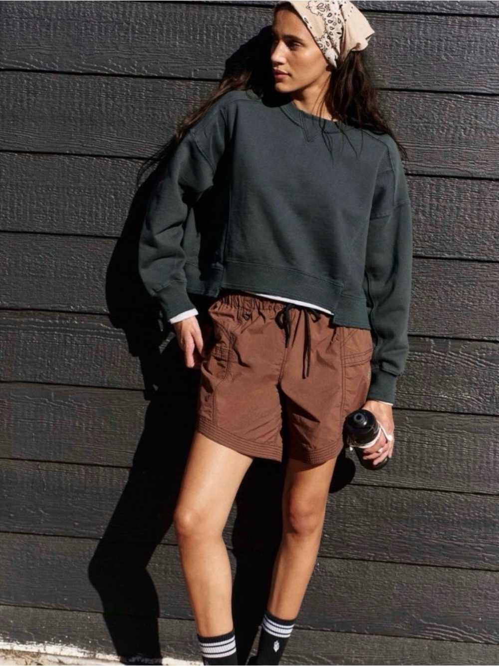 NWT Free People Movement Intercept Pullover in Evergreen